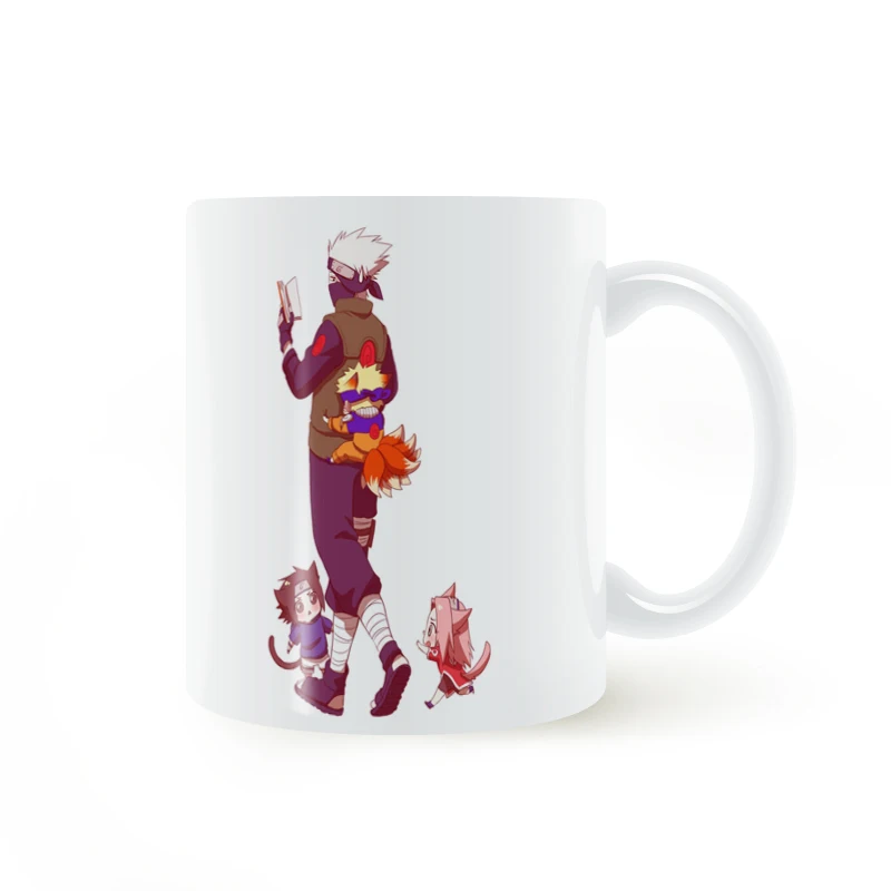 

Q NARUTO Team Kakashi Mug Coffee Milk Ceramic Cup Creative DIY Gifts Home Decor Mugs 11oz T460