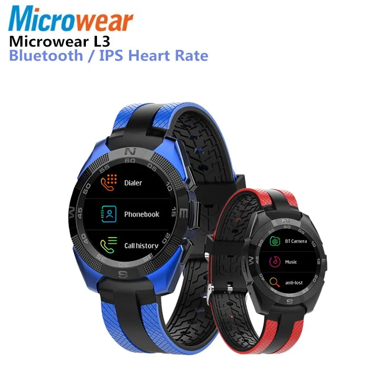 

Original Microwear L3 Professional Sports Smart Watch Ultra-Thin Dial Heart Rate Sleep Monitor Smartwatch For IOS Android Phone
