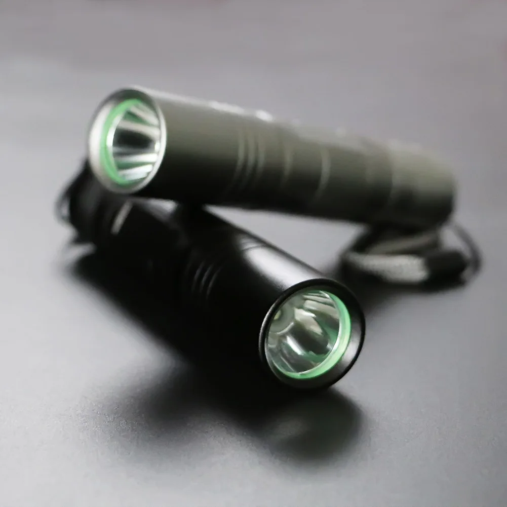 led torch Sanyi Mini LED Flashlight Q5 5-Mode Waterproof Lanterna Powerful LED Torch 18650 Battery For Hunting With Hand Rope Black/Silver keyring torch