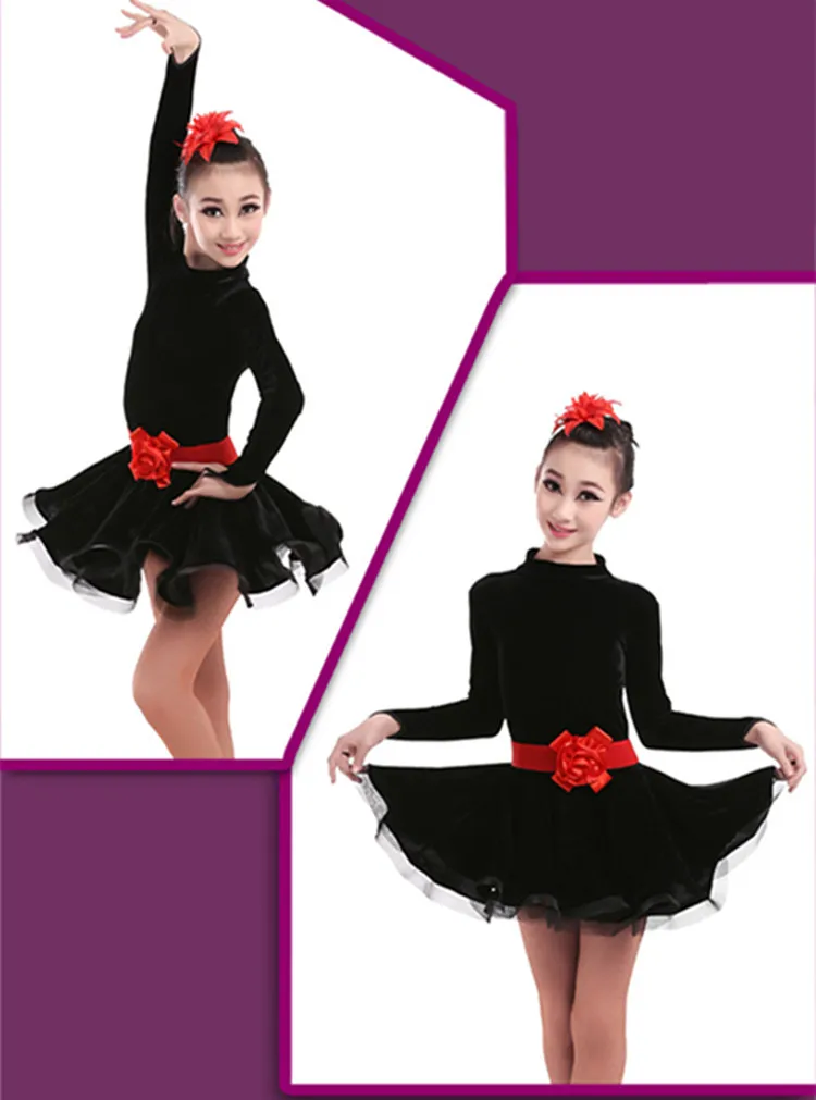 Girls Latin Dance Skirt  (3)