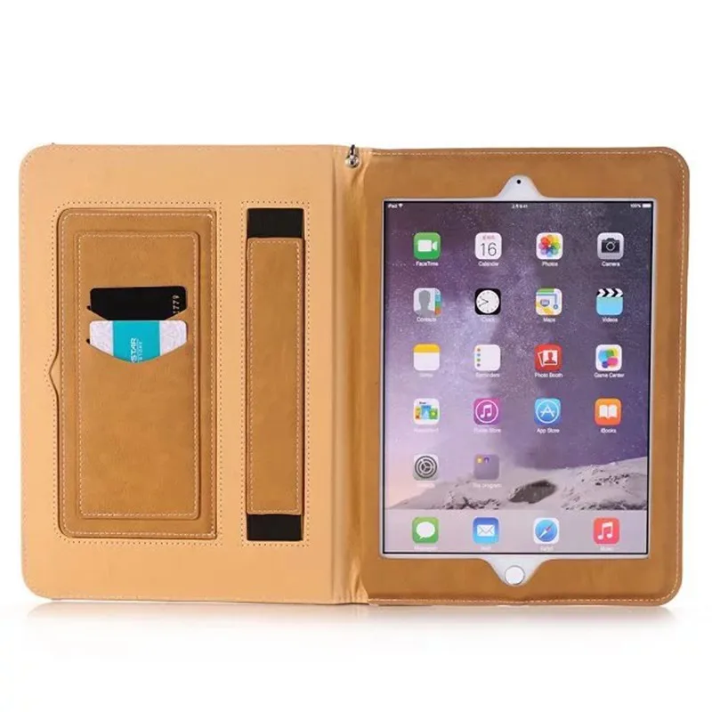 Роскошный чехол из искусственной кожи для Apple iPad Air 2 Air 1 Tablet Case Wallet Smart Cover для iPad 6 iPad 5 iPad Pro 9,7+ стилус