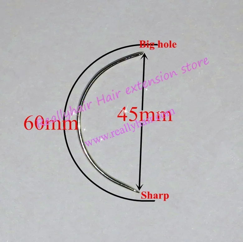 Острый C Тип иглы плетения/человеческие волосы Уток расширение инструменты для плетения 144 шт./упак