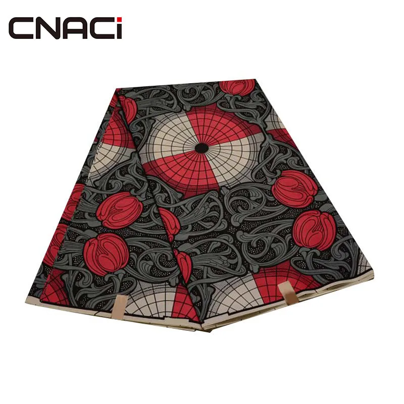 

CNACI Free Shipping Ankara Fabric African Real Wax Print Tissu Wax African Batik Fabric 6 Yards/Bag African Print Ankara Fabric
