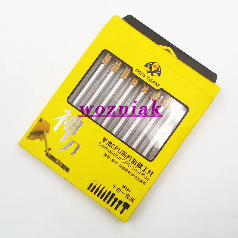 

10 in 1 IC Chip Repair Thin Blade Tool CPU Remover Burin To Remove for iPhone Processors NAND Flash From Mainboard For BGA