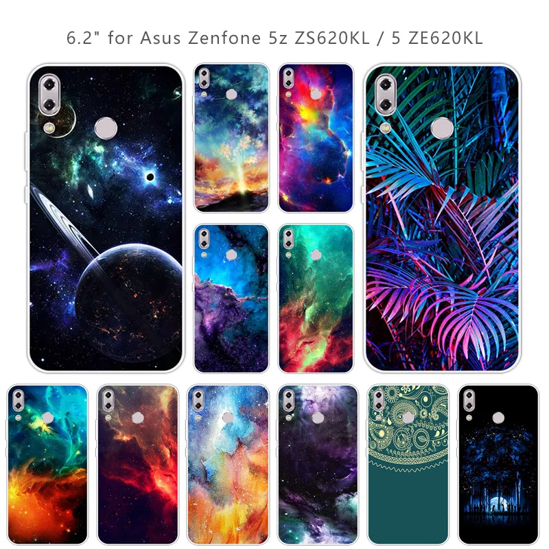 Для Asus Zenfone 5z ZS620KL прозрачный чехол из ТПУ для 5 ZE620KL Ультратонкий силиконовый |