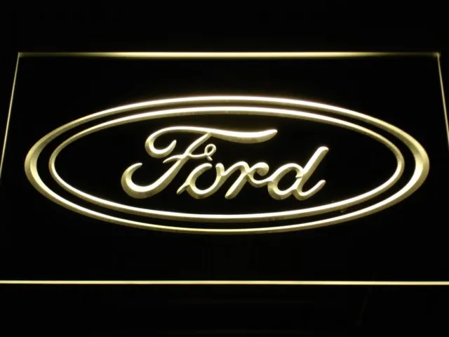 D007 Ford Автомобильный светодиодный неоновый знак с выключателем вкл/выкл 7 цветов
