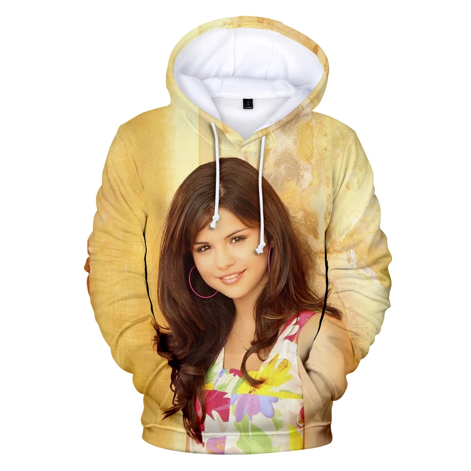 Новая мода Selena Gomez мужской свитер с капюшоном Rip Selena Gomez хип хоп для женщин толстовки женские вентиляторы костюмы XXS 4XL