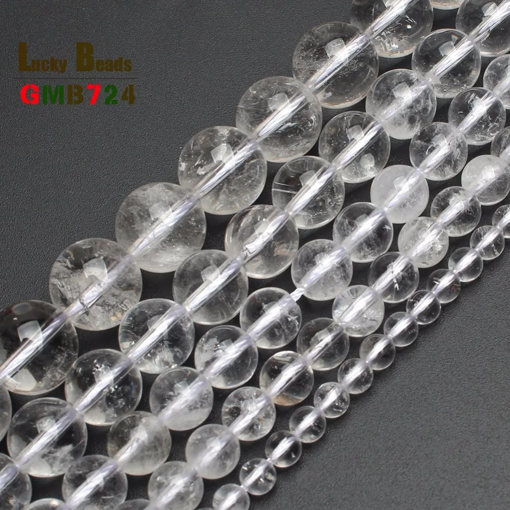 Круглые Бусины Из Натурального кварца 15 дюймов 4/6/8/10/12 мм F00102|round beads|bead wholesalewholesale