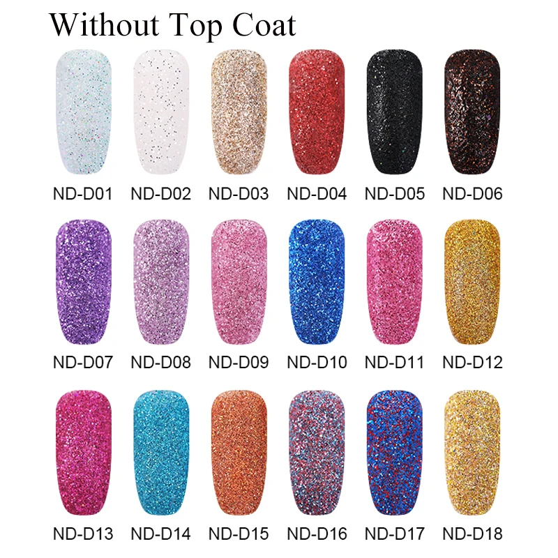 نيكول يوميات 10g غمس مسمار مسحوق نظام الطبيعية الجافة الملونة الثلاثية الأبعاد لامع مسمار الفن بريق مسحوق مانيكير تصميم