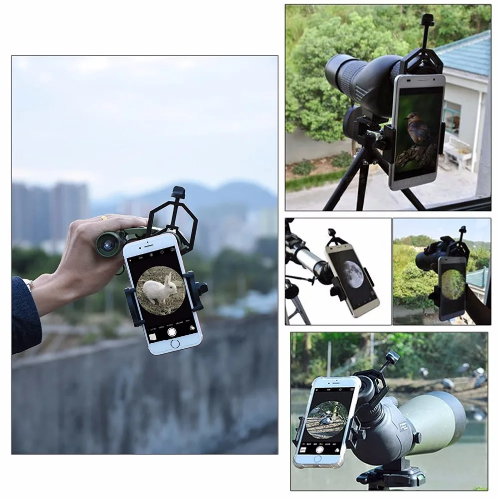 Wrumava Микроскоп телескоп адаптер для телефона крепление камеры штатив для фотоаппарата адаптер совместимый для iPhone samsung держатель телефона