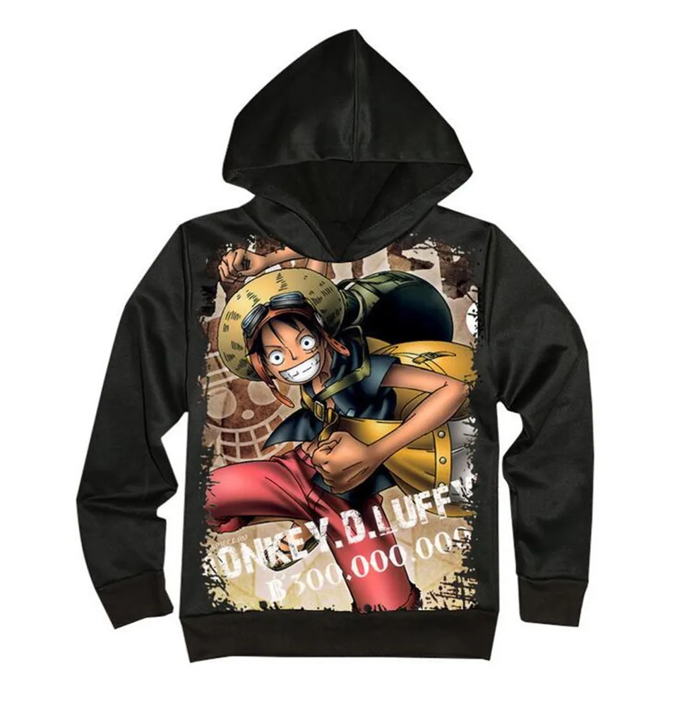 

Kimikoy unisex Print One Piece Cosplay Luffy Jacket Sweatshirt Fleeces Costume Hoodie Cartoon Coat