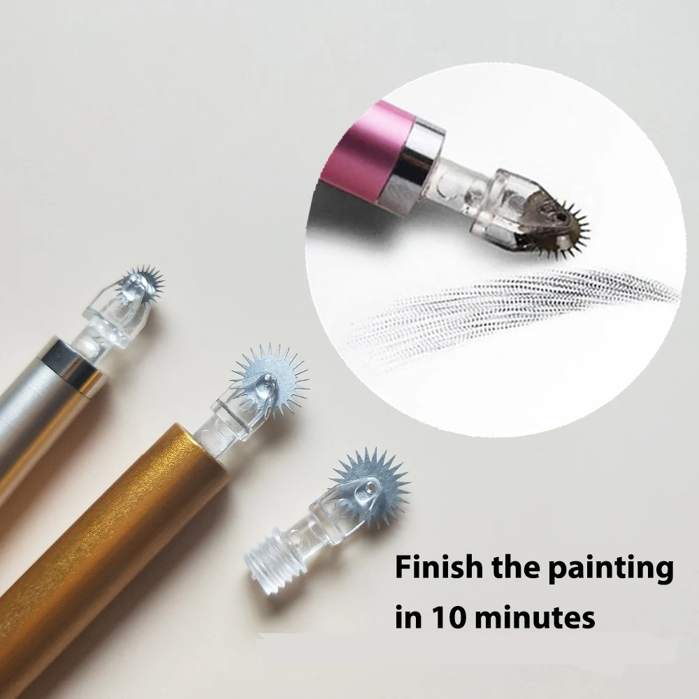 

Hot sale Disposable Roller Microblading Needles Tattoo Eyebrow Fog Embroidery Pin for Permanent Makeup Micro Manual Pens