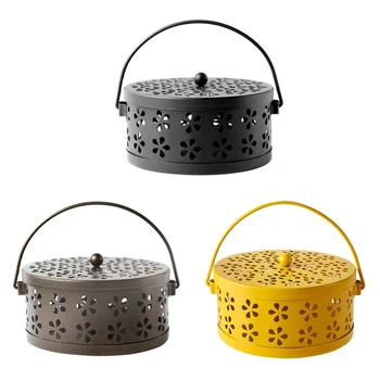 

Retro Mosquito Incense Burner Metal Incense Burner Holder Mosquito Coil Holder for Home and Camping Garden