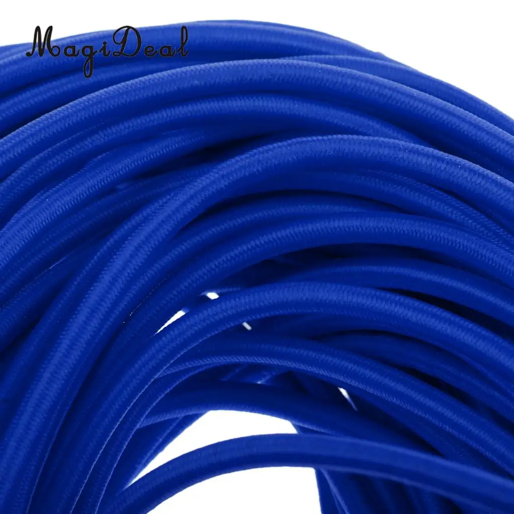 MagiDeal 4mm Heavy Duty Marine Grade Elastic Shock Cord Bungee Rope Tie Down Boat Cover Caravan DIY Craft - Various Length/Color