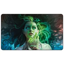 Jogo de cartas de negociação mágica playmat: máscara ancestral mestres eternos arte playmat para o jogo de cartas de negociação 60cm x 35cm (24