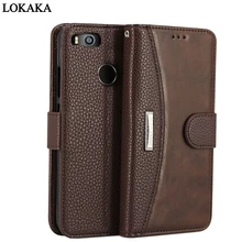 

LOKAKA For Xiaomi A1 redmi 6 6A 5 Plus Case Wallet Stand Filp PU Leather Silicone Cover Phone Bags Case For Xiaomi MI A1 Mi 5x