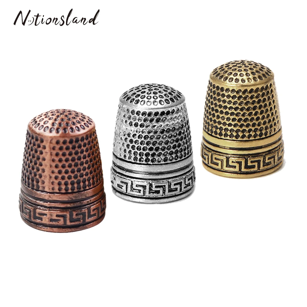 Steel Embroidery Thimble Sewing Tools Finger Protector Household Quilting 