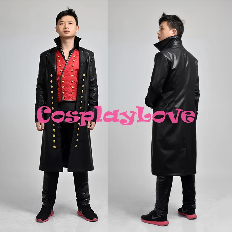 

America Once Upon a Time Captain Hook Cosplay Costume Adult Men Cos Outfit Custom Made High Quality Halloween