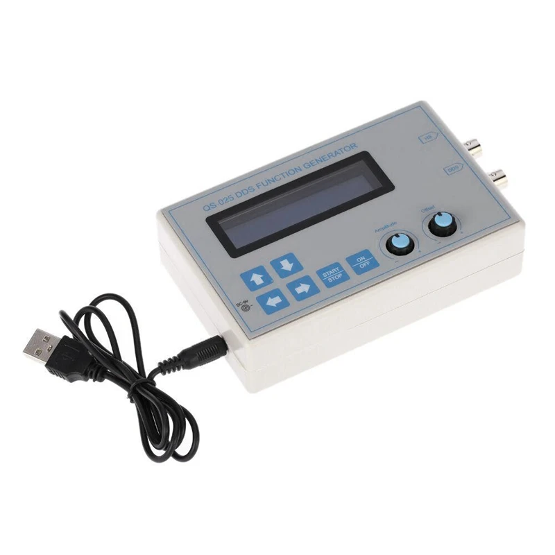 Dc9V 1Hz-65534Hz 1602 Lcd Display Digital Dds Signal Generator Module Square Sawtooth Trilateral Sine Wave Function+Usb Cable