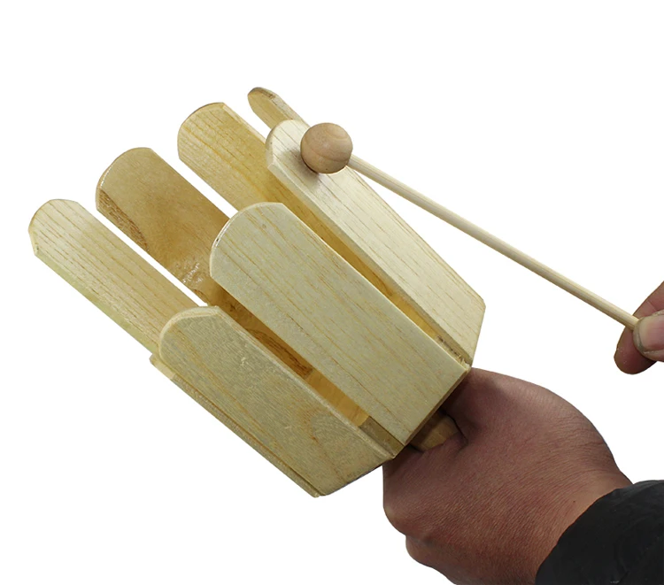 Музыкальный инструмент детская ударная деревянная игрушка Мульти звуковая трубка