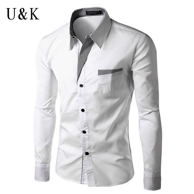 Plus Size Men Shirt Hot 2016 New Mens Long Sleeve Shirts Chemise Homme ...