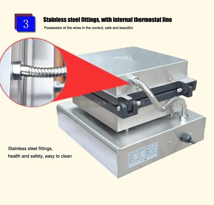 1 шт. высокое качество антипригарная Электрическая круглая вафельница коммерческие бытовые электрические 110 В/220 В 2000 Вт