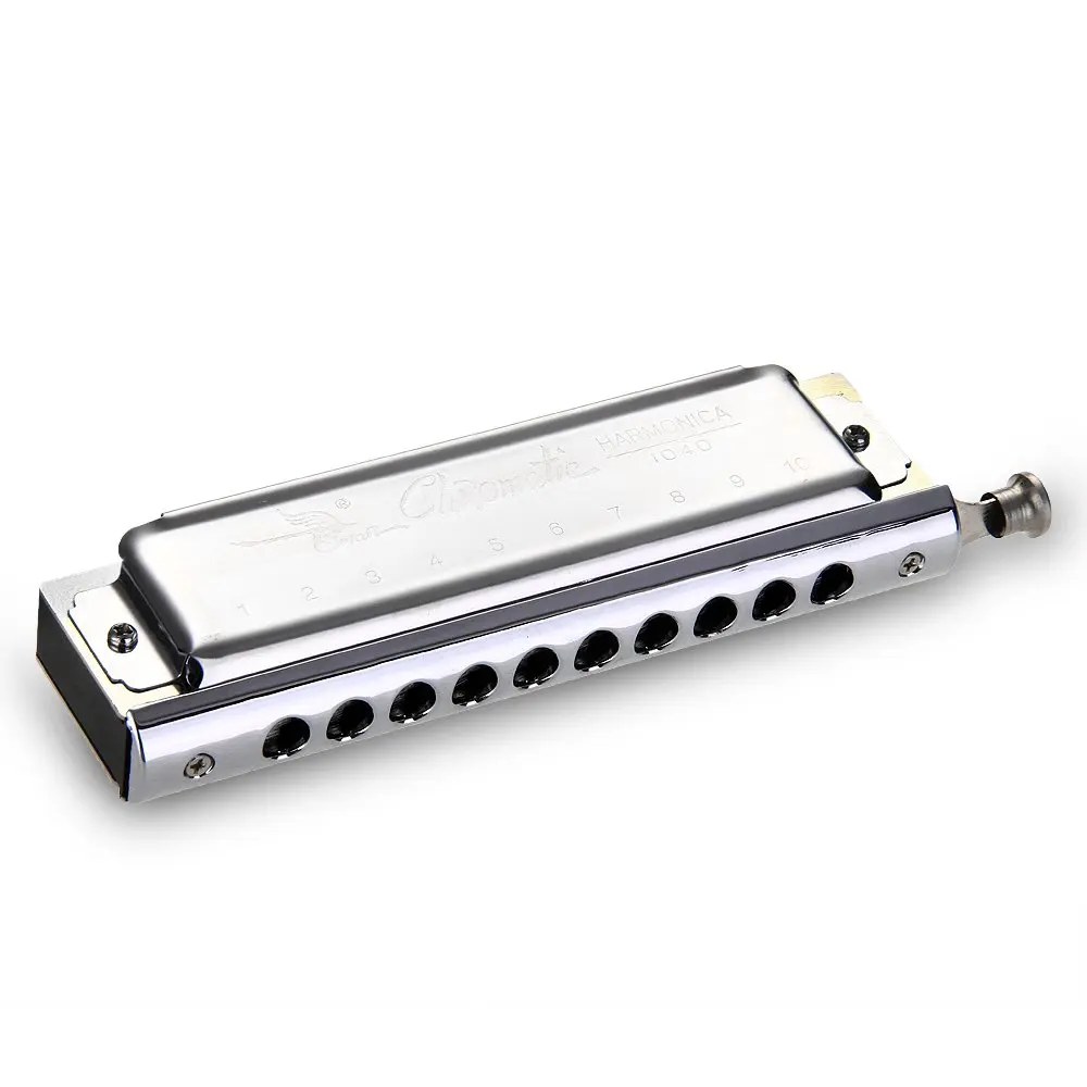 

5Pcs Chromatic Harmonica 10 hole 40 tone tone DO C Key Music in Mouth