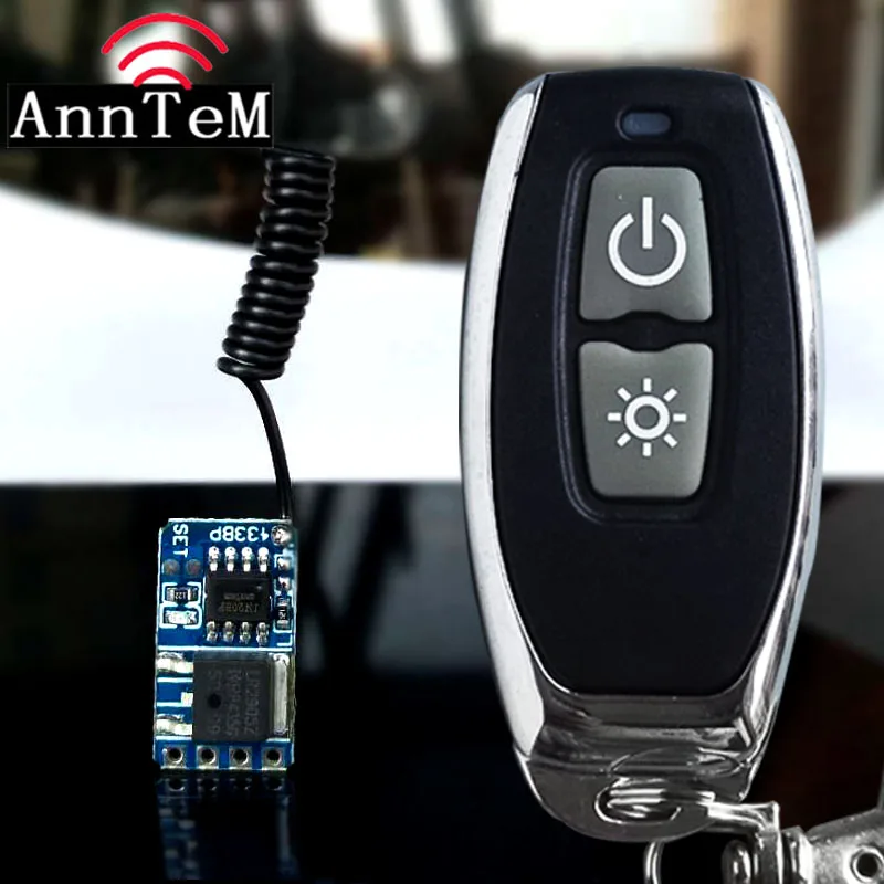 

433mhz Micro Remote Control Switch Mini Receiver 3.5v 3.7v 4.5v 5v 6v 7.4v 8.4v 9v 12v Long Range Small Receiver Transmitter