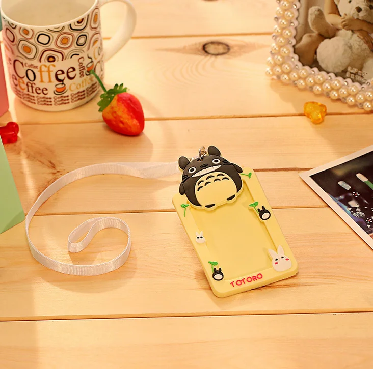 

Super Kawaii 12*6CM MY Neighbor Rubber BUS & ID Card Holder Case Pouch BAG Holder Case ; ID Message PAD Case Holder