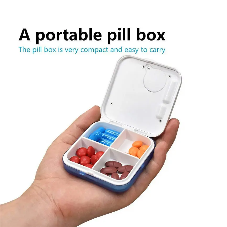 

Mini Portable Daily Medicine Kit With Digital Alarm Clock Reminder Pills Dropshipping