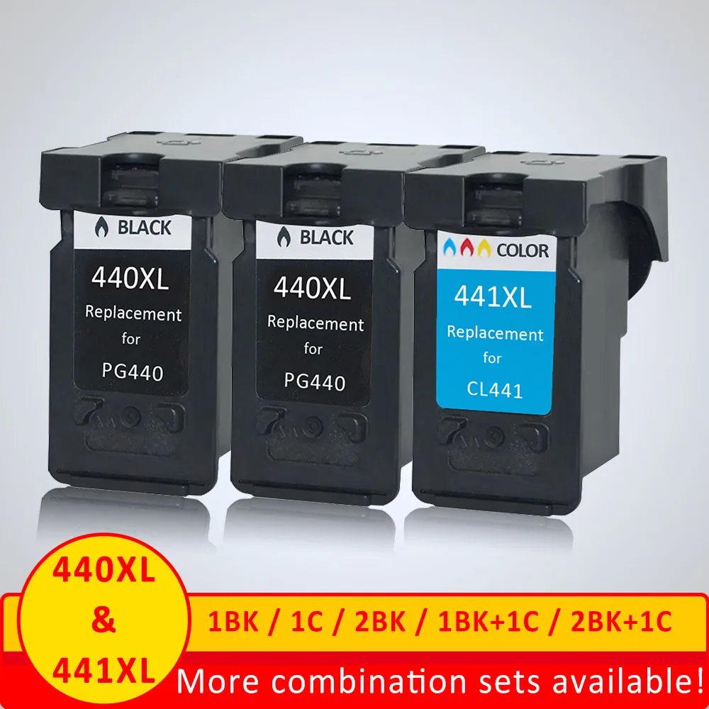 

Xiangyu PG 440 CL 441 Refilled Ink Cartridge Replacement for Canon PG440 CL441 440XL 441XL for Printer 4280 MX438 518 378 MX438