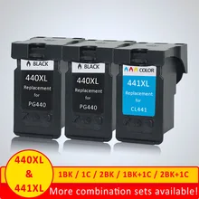 Xiangyu PG 440 CL 441 Refilled Ink Cartridge Replacement for Canon PG440 CL441 440XL 441XL for Printer 4280 MX438 518 378 MX438