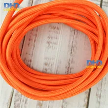 25 м/лот оранжевая круглая скатерть покрытая кремниевой медной проволокой для старинные подвесные светильники