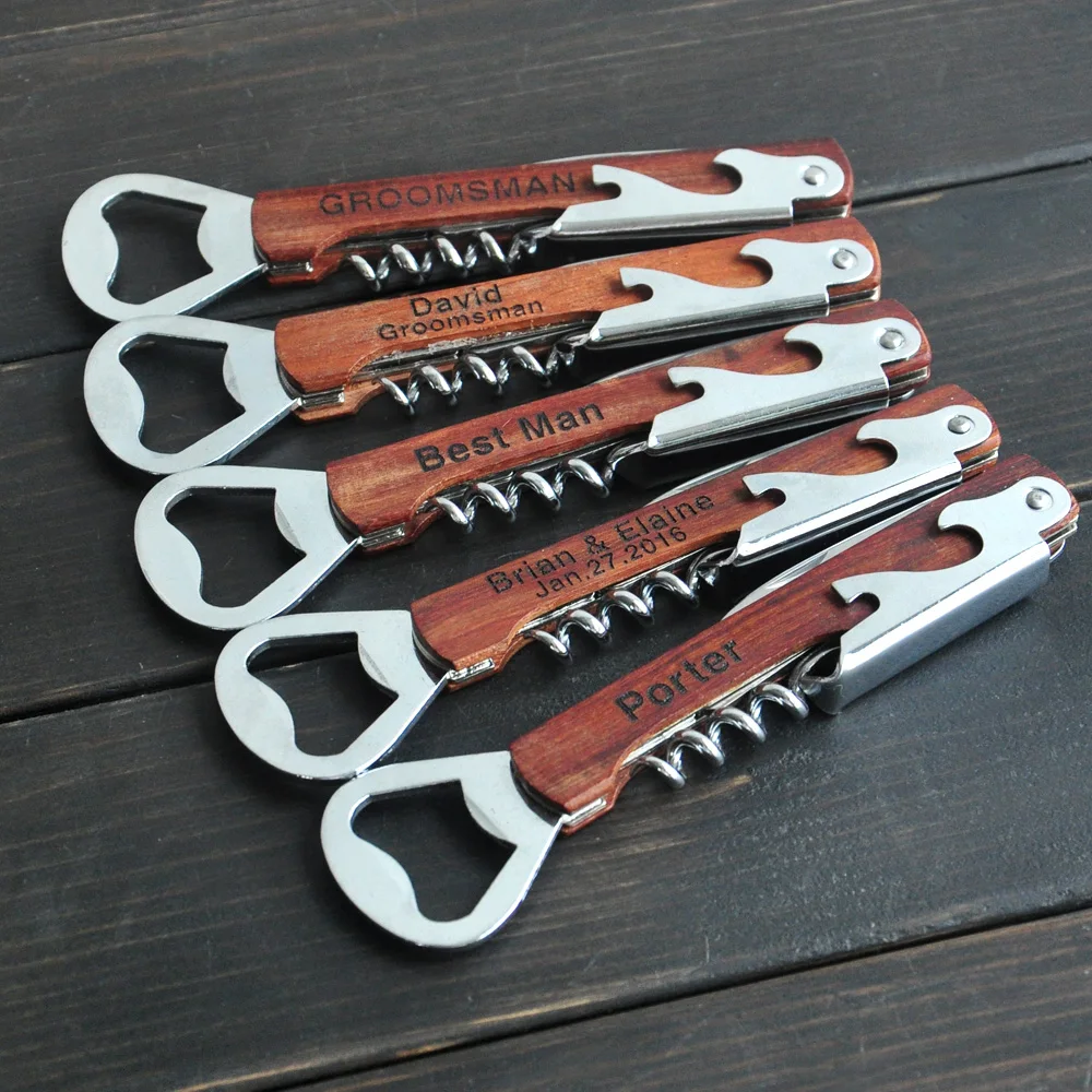 Personalized Multifunction Corkscrew Wine Bottle Opener Knife