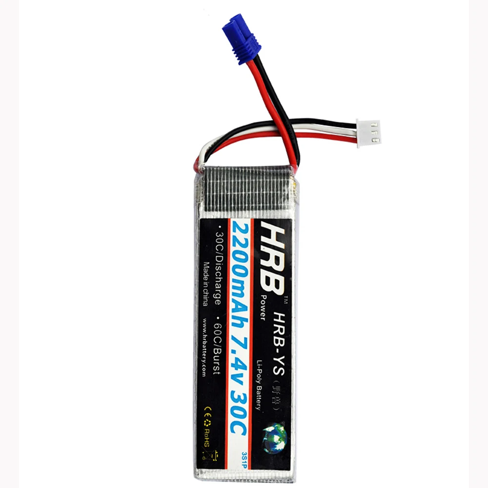 

HRB 7.4V 2200MAH 30C 8C lipo battery RC Model EC2 Hubsan H501S RC Quadcopter Transmitter Remote Control