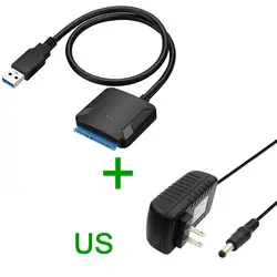 Новый USB 3,0 на SATA кабель высокой скорости передачи 2,5/3,5 HDD SSD конвертер жесткого диска DC128