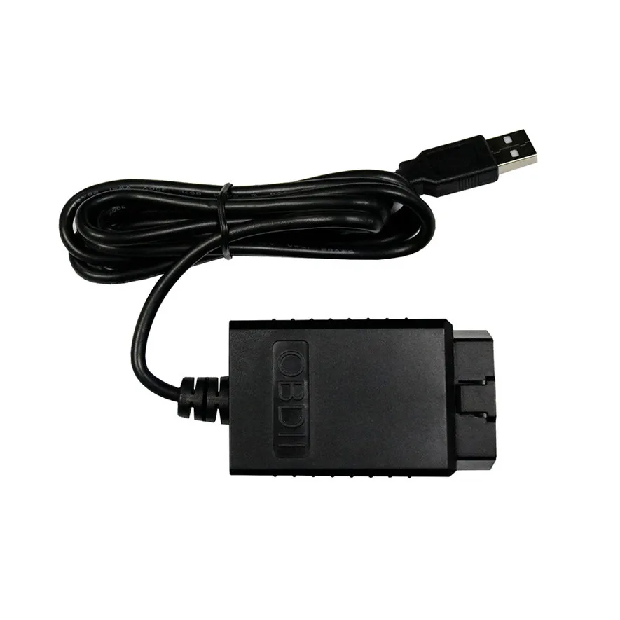 V04HU ELM327 16PIN USB Авто сканер OBDII OBD2 автомобиль код читателя диагностический инструмент черный АБС высококачественный и прочный практичный 419 - Цвет: BK