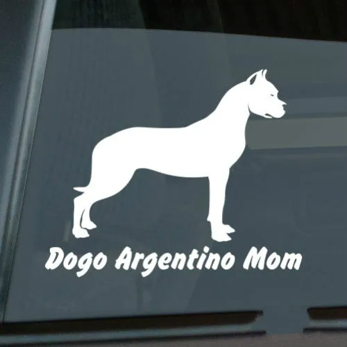 

Dogo Argentino Mom Sticker Die Cut Vinyl window decal Size(inch): 6.00 x 4.85