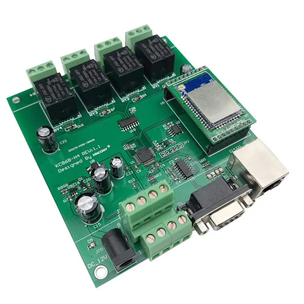  4 Gang Netzwerk WiFi PCB Entwicklung Board TCP IP Relais Control Diy Schalter Modul Smart Home Auto