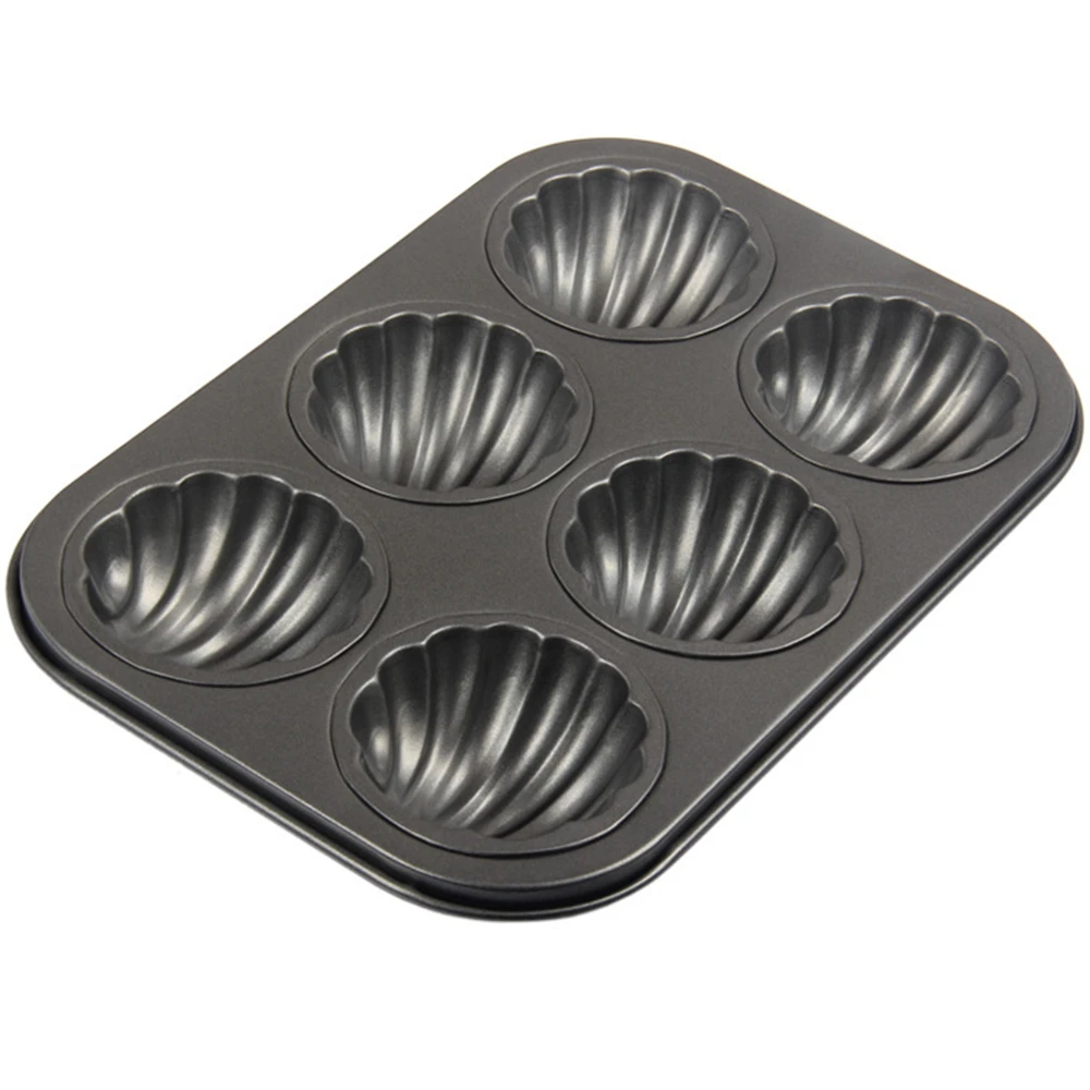 3d sea shell shape wedding cupcake decoration mold, nonstick metal