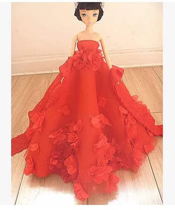 Autonomous design handmade Gifts For Girls Doll Accessories Evening Suit Wedding Dress Clothes For Barbie 1