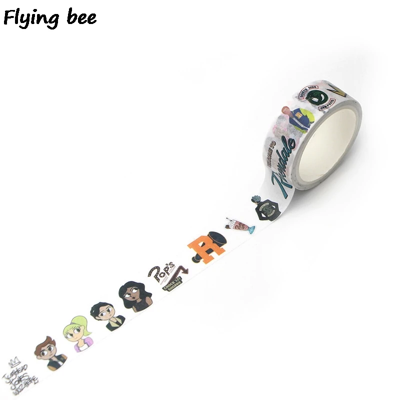 Бумажная Васи лента Flyingbee 15 мм x 5 м креативная клейкая сделай сам скрапбукинг