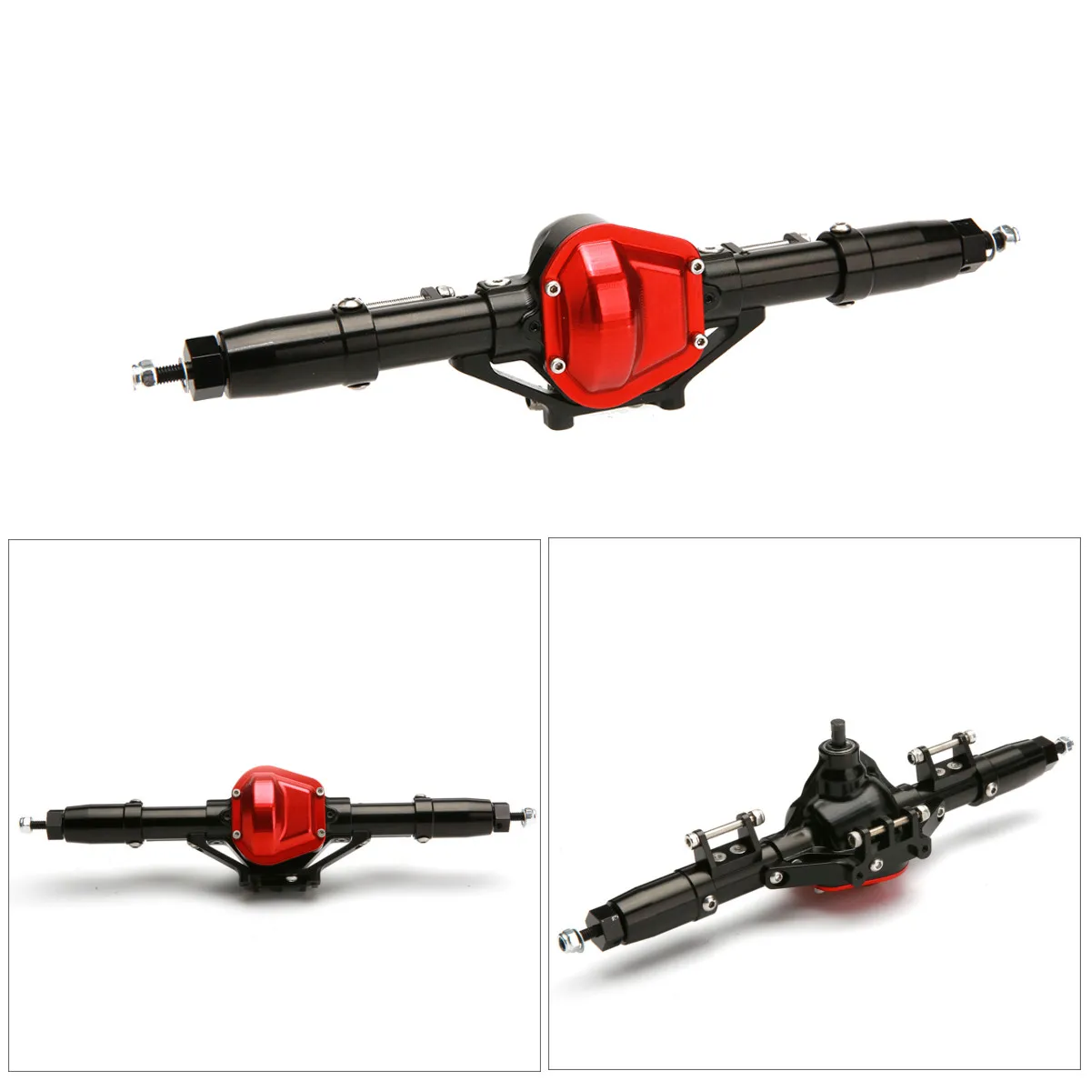 

1Set Rc Car Complete Alloy Metal Front And Rear Axle With Arm CNC Machined For 1:10 Rc Crawler AXIAL SCX10 RC4WD S242