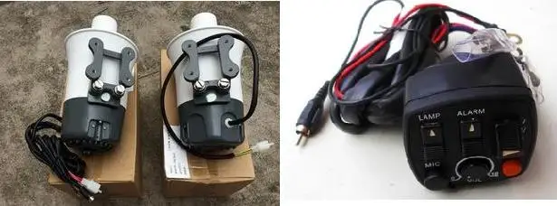 

MTH-A02 Moto Switch Motorcycle Switches Handle Controller+CJB40AM Motorcycle Main/Vice Siren Set