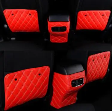

Auto accessories Fit For Mazda CX-5 CX5 2017 2018 PU Leather Seat Anti-kick Pad 3pcs set
