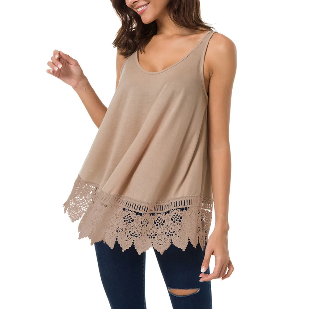 

Lace Casual Sleeveless Bluses Hollow Out Vest Patchwork Tank Top underwear women lana del rey polera mujer ropa femenina