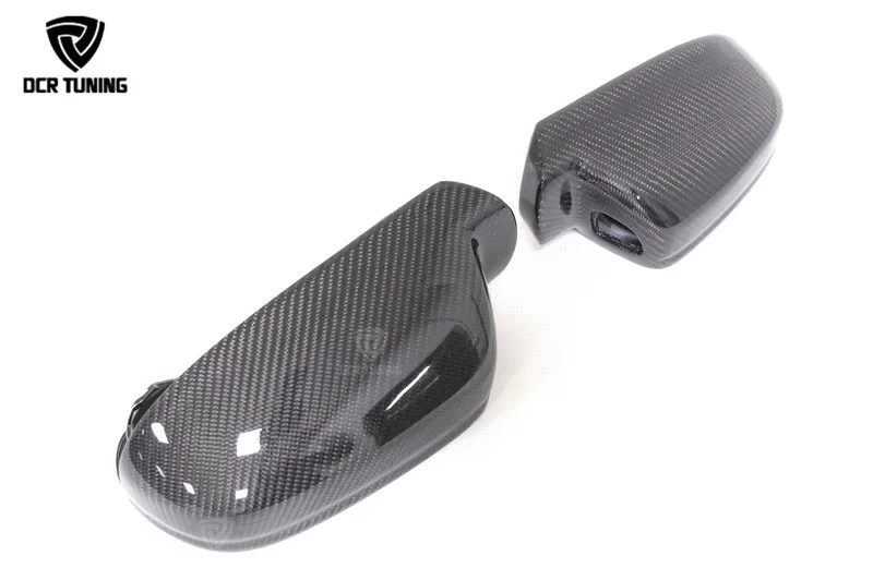 Estilo de Substituição para Audi Lateral de Fibra de Carbono a4 a5 a6 s5 s3 q3 b8 B8.5 b9 a4 s4 a5 s5 Rs5 2008 up Vista Traseira Espelho Tampas 14 High Quality carbon fiber mirror