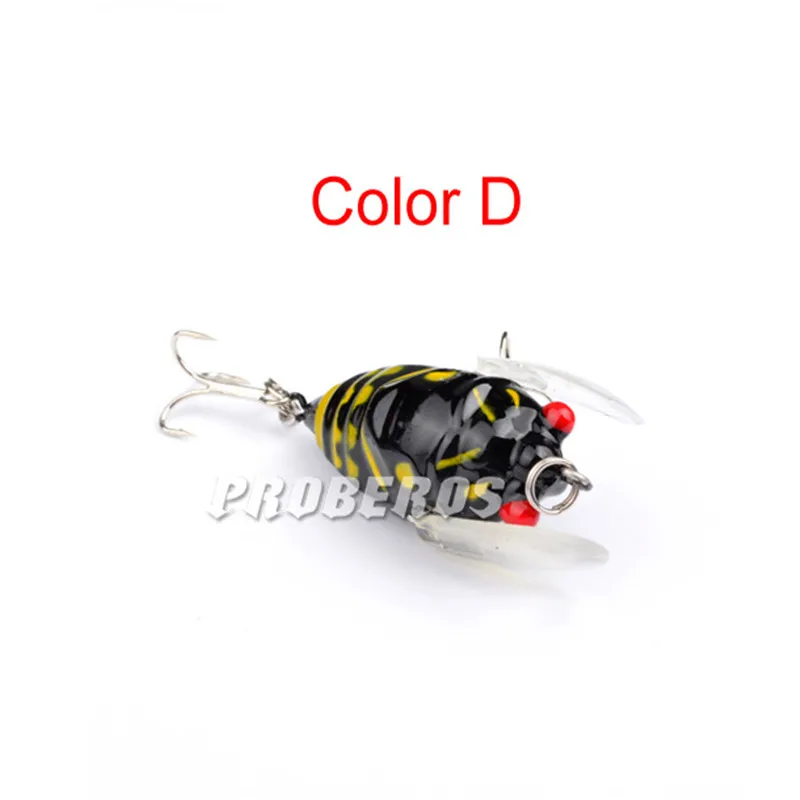 40Mm 3G Grasshopper Insects Fishing Lures Flying Wobbler Lure Hard