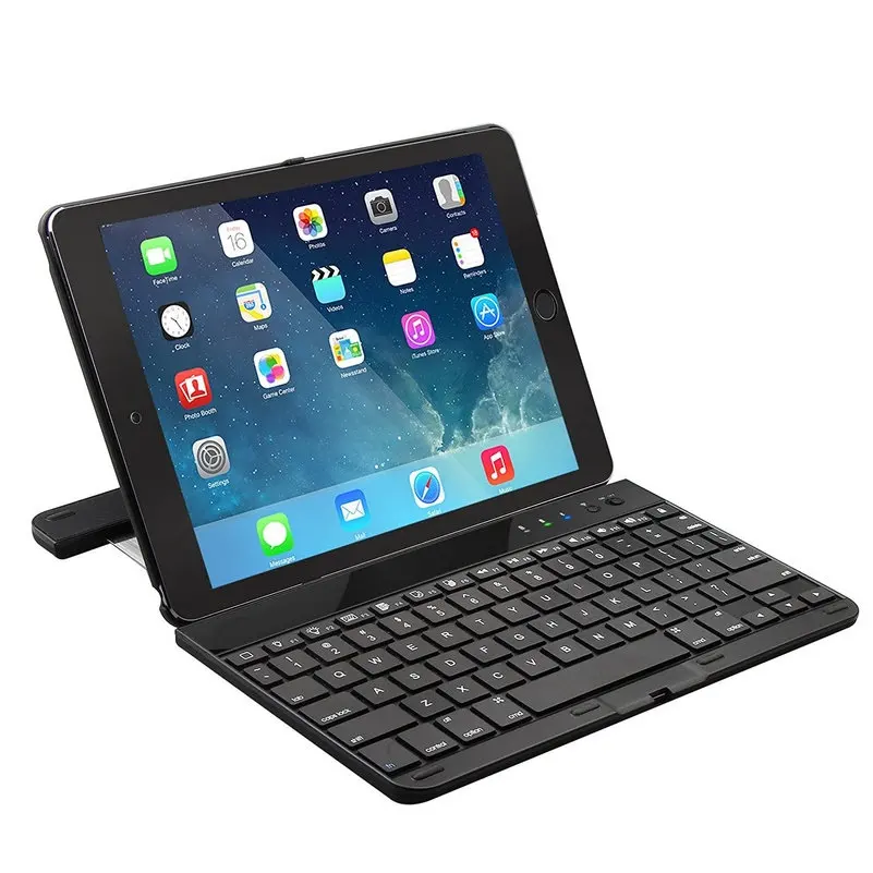 Tabletové pouzdro Bezdrátová klávesnice Bluetooth Pro Apple iPad Air 2 Pouzdro s klávesnicí 360 stupňů Rotation Design Stand Shell