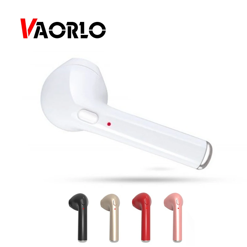 Беспроводные Bluetooth наушники VAORLO I7 с шумоподавлением и микрофоном, музыкальные Bluetooth наушники, крючки для ушей для iphone